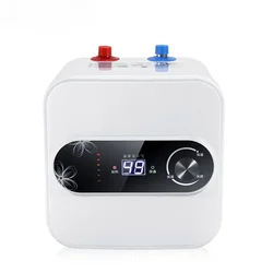 8L Water Storage Instant Electric Water Heater Rapid heat Insulation Digital display Thermostat Knob Control Up Down Water Inlet