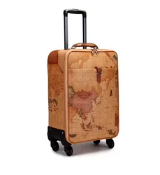 Travel Rolling luggage Suitcase PU Spinner suitcases Travel Luggage bags On Wheels Travel Wheeled Suitcase women trolley bags