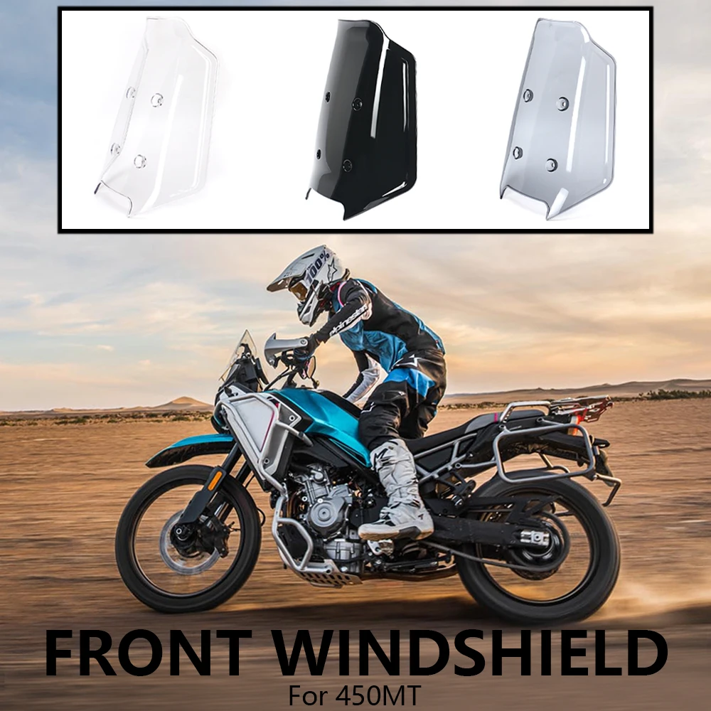 New For CFMOTO 450MT 450 MT Motorcycle Accessories Touring Windshield Sport Windscreen Wind Deflector Fairing Three Color PC Kit
