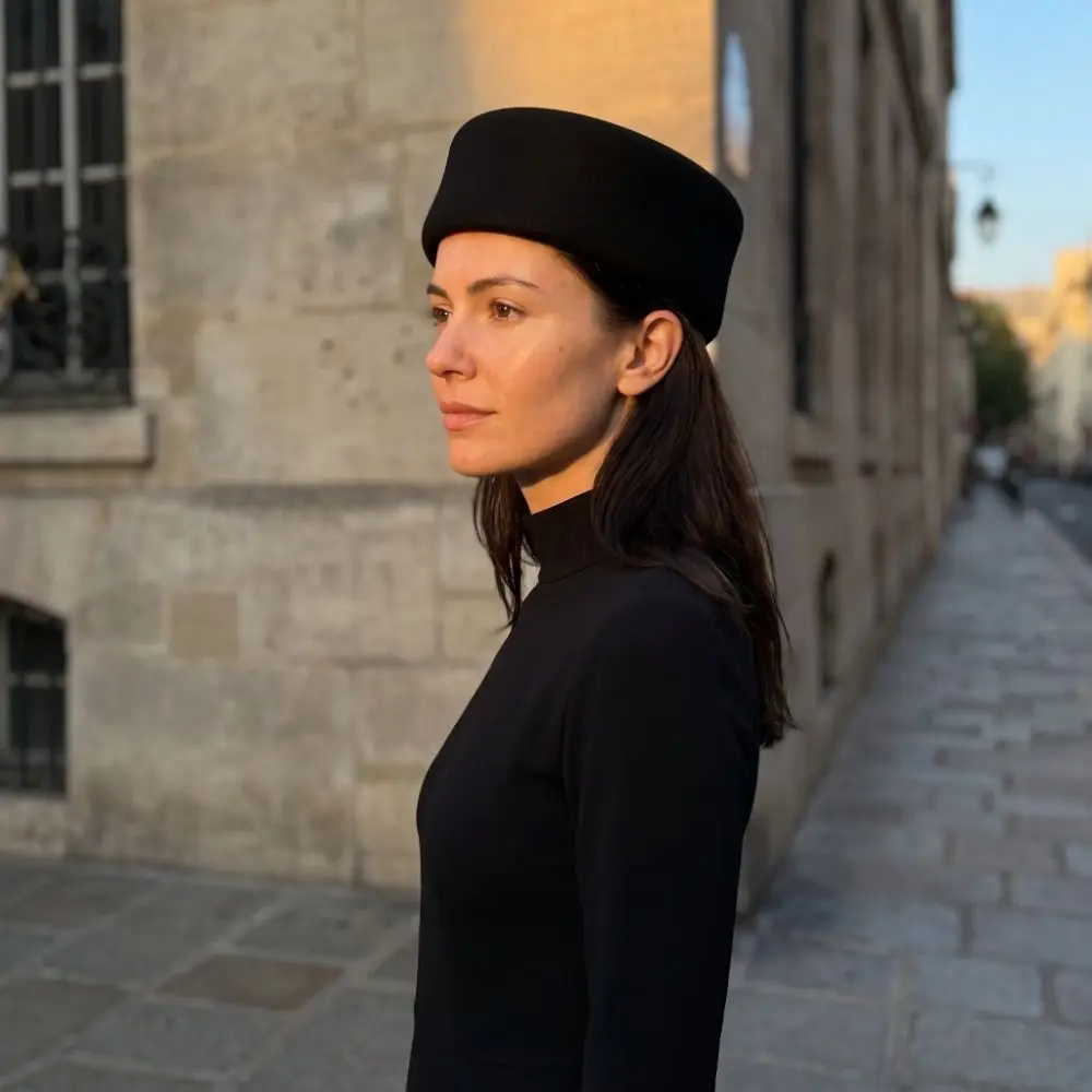 Vintage French Style Pillbox Hat Fedoras Elegant Beret Hat Versatile Air Hostess Formal Hat Live Show