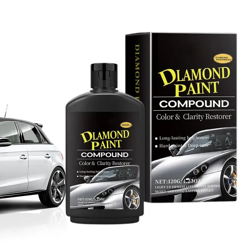 

Car Paint Polish 120g Car Cleaner Compound Scratch Removal Wax Long Lasting Protection Cleaning Detailing Wax Automotive Polish