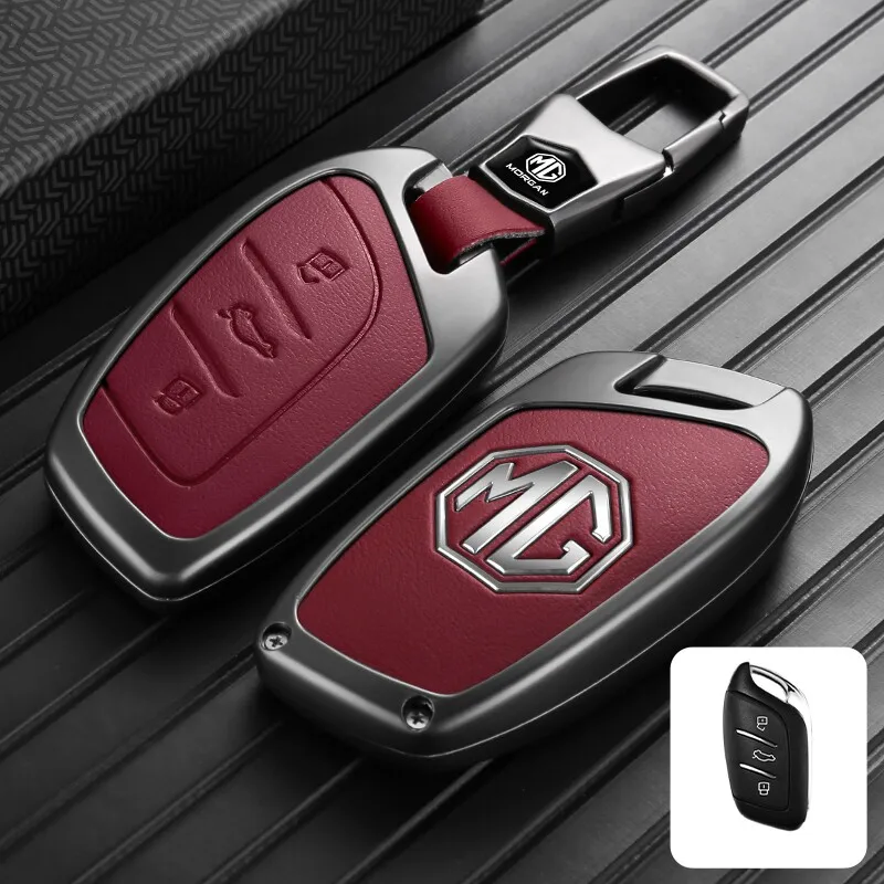 Autoschlüsselhülle für MG aus Zinklegierung, vollständiger Schutz, stoßfest, MG ZS, MG 4, MG HS, MG 5, MG RX8, robustes Autozubehör