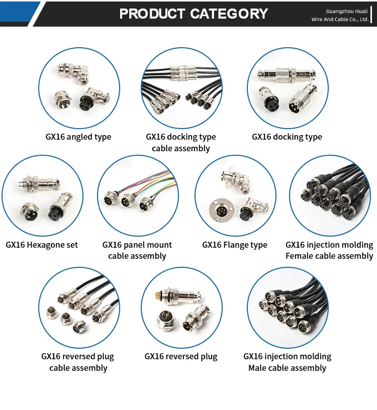 

GX16 Butt Joint 2/3/4/5/6/7/8/9/10 Pin Waterproof Aviation Plug Socket Connector 20 30 50cm Wire Cable Connector Air Plug 2m 3m