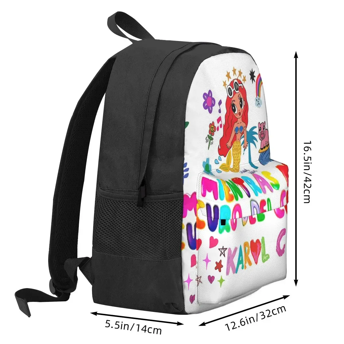 Karol G Manana Sera Bonito Mochilas para Meninos e Meninas, Bolsas Escolares para Estudantes, Mochila Infantil dos Desenhos Animados, Bolsa de Ombro de Viagem