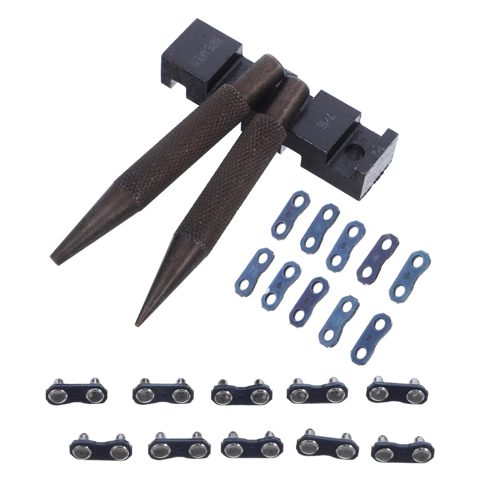 1Set Chainsaw Chain Breaker Tool Compact Rivet Press Portable Repair Kit for Gas Chainsaw Maintenance Bike Chain Splitter Tool