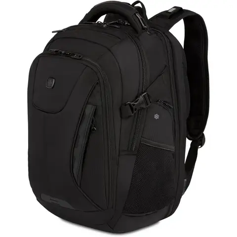 SwissGear ScanSmart Laptop Bag, Black Stealth, Fits 15-Inch Notebook