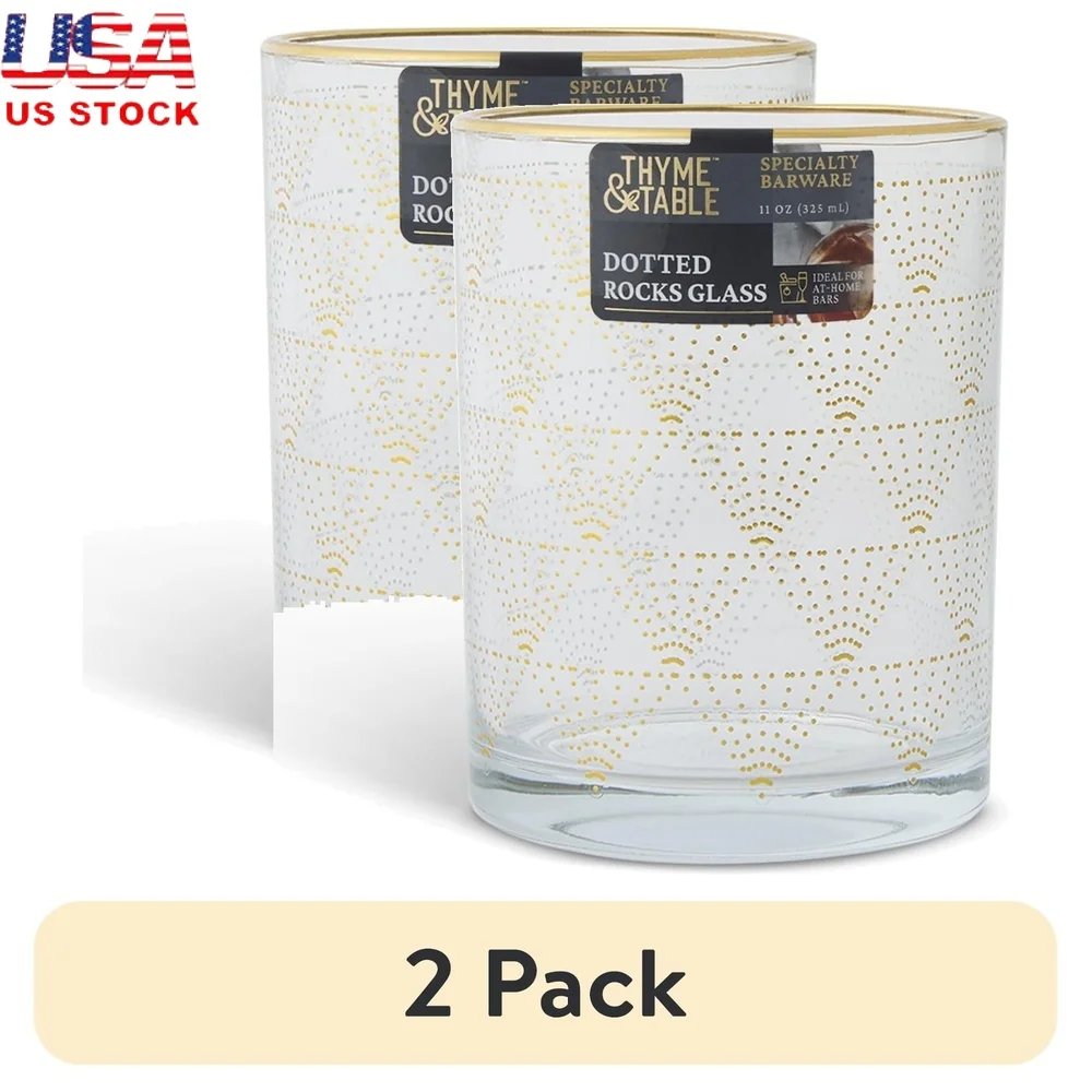 

2 упаковки, очки для виски с ромбовидным принтом, 11 жидких унций, прочная посуда для бара, необходимые коктейли, домашний бар, настройка, подарок