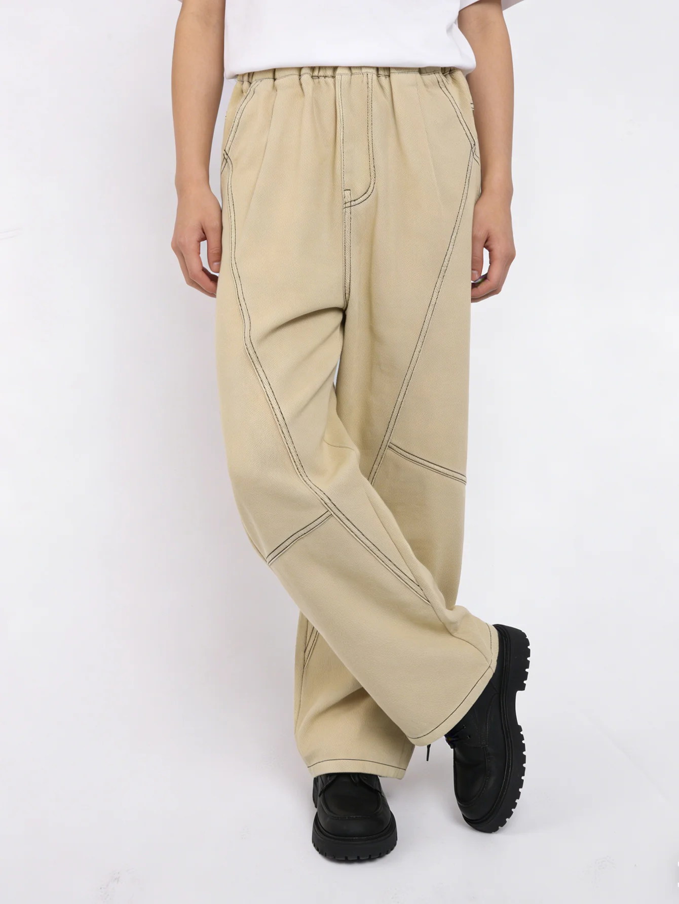 

Boys' and teenagers' spring straight-cut cotton casual pants, suitable for daily wear, school, rest, and outdoor activities