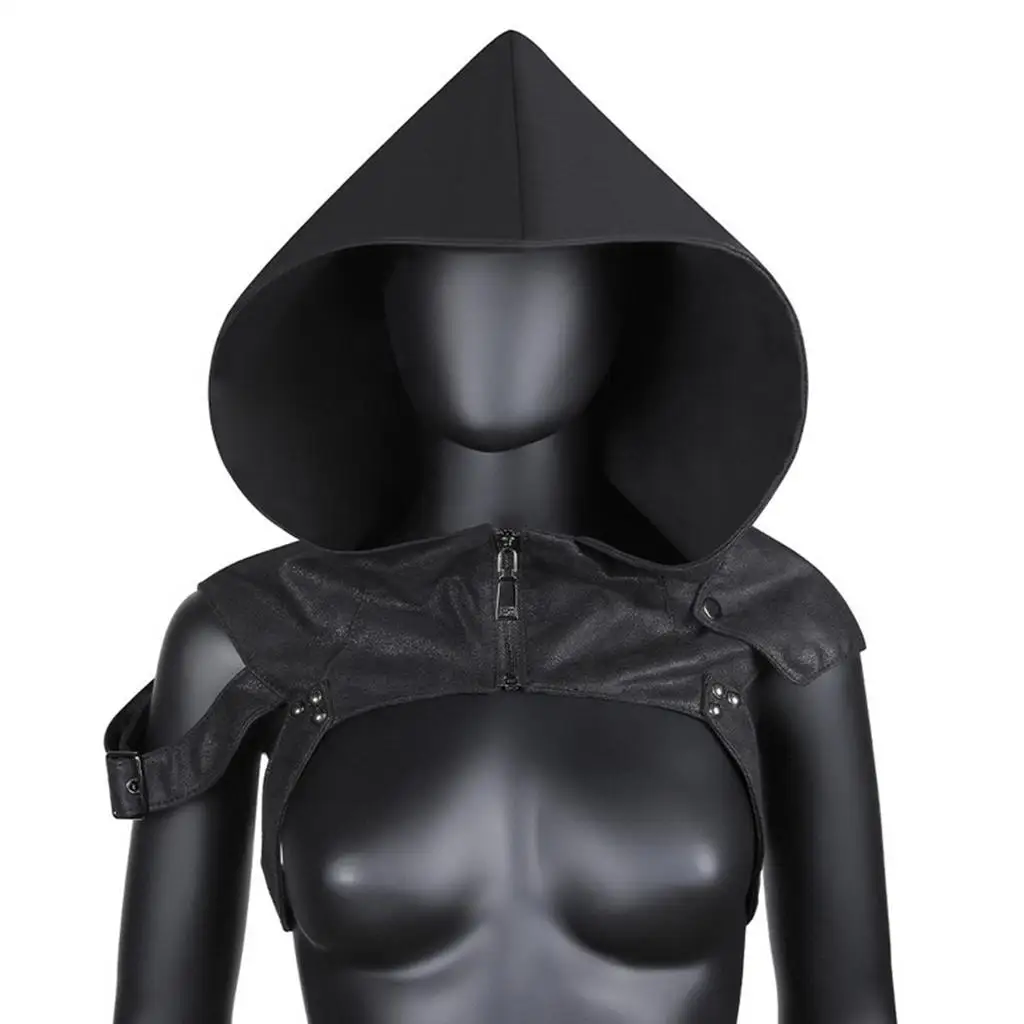 

Средневековая шляпа в стиле ретро с капюшоном, кожаный костюм на Хэллоуин, плащ в стиле стимпанк