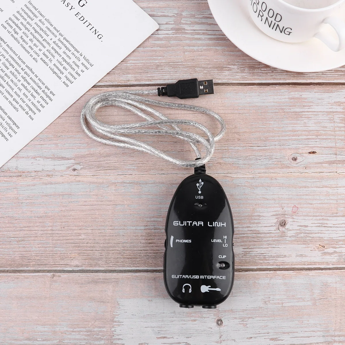 1Pcs Audio Cable for Guitar with Gold Plated Copper Transmission Shielding Noise Free Portable Instrument Connection