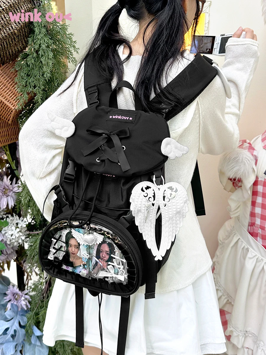 2D Japanese Original Lolita Backpack Daily Large Capacity 20cm Cute Doll Bag Commuting Casual Versatile School Bag