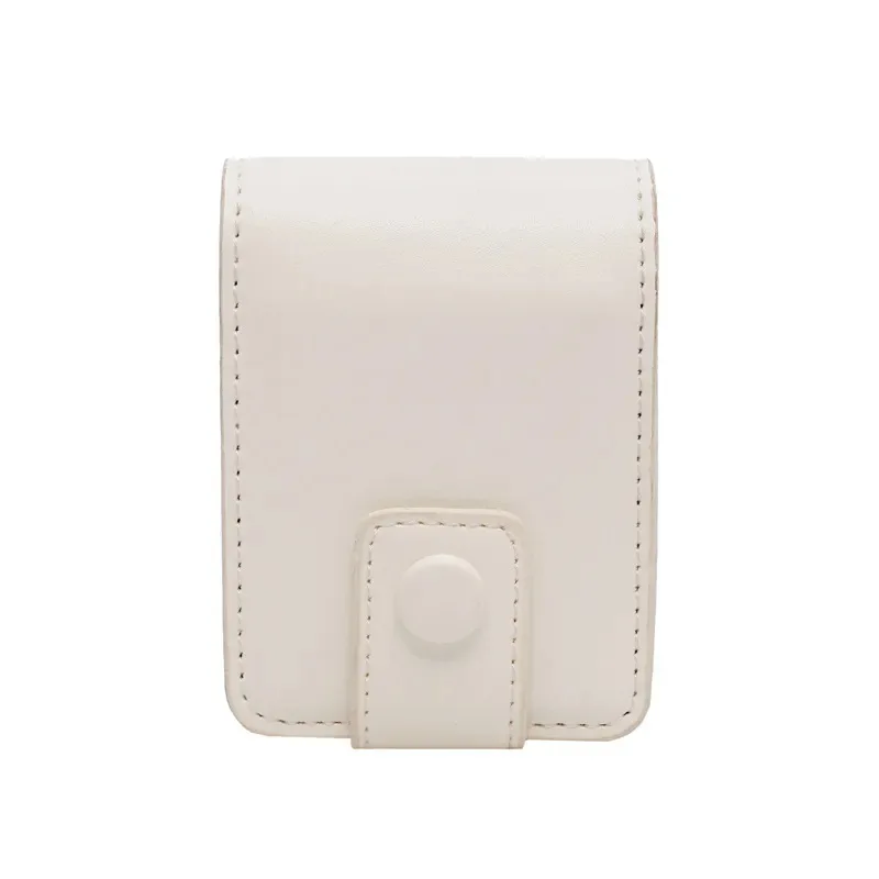 مرآة من البولي يوريثان مع حقيبة أحمر شفاه صغيرة محمولة وحقيبة تخزين مسحوق أحمر الشفاه مع مرآة مكياج وحقيبة مستحضرات التجميل #2