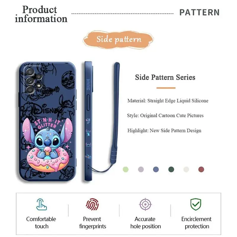 Disney Stitch Case for OPPO A54s A53 A74 5G A38 A18 A17 A32 A31 2020 A16k A16e A15 A12 A11k A11 A7 A5 Silicone Cover