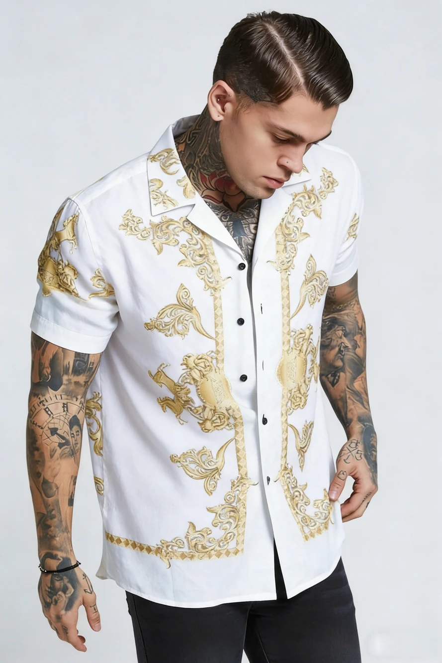 

2026 New Men's 3D Printed Short Sleeve Shirt Comfortable Fabric Art Enthusiast Clothing New Series Top designer shirt for You