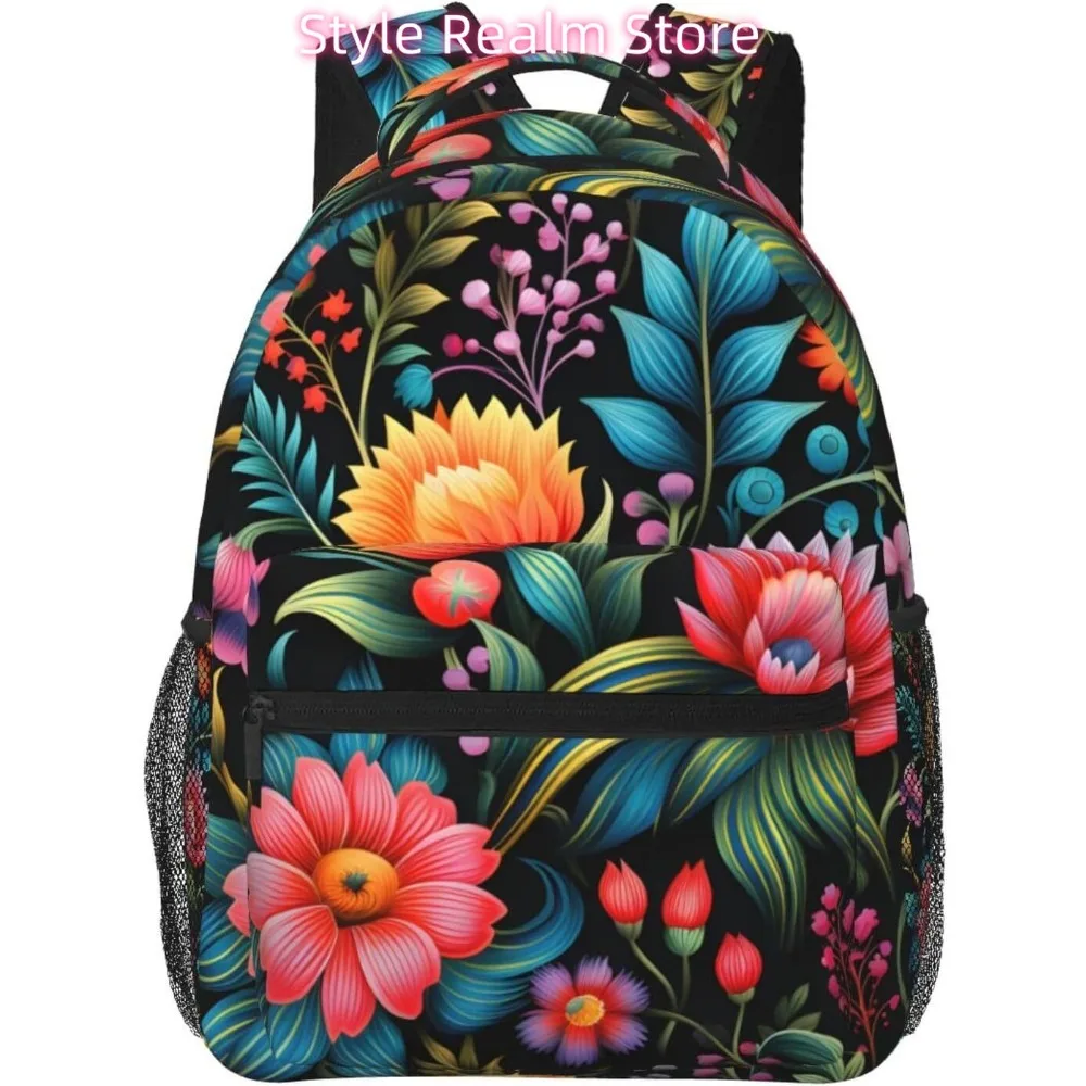 

Сумка для ноутбука «Снова в школу», легкий рюкзак для ноутбука с героями мультфильмов, классические цветы, легкий многоцелевой дорожный повседневный рюкзак Uni