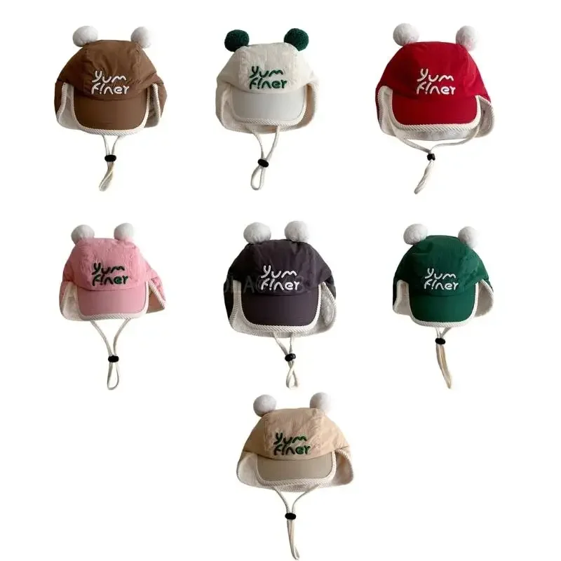 

Kids Cotton Caps with Ear Protections Children Quick Dry Hat Unisex Kids Winter Hat Comfortable Hat for Winter Outdoor