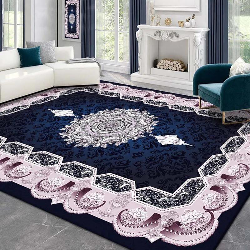 

Household Luxury Persian Carpets National Style Carpet for Living Room Sofa Coffee Table Mat Large Bedroom Area Decorative Rugs