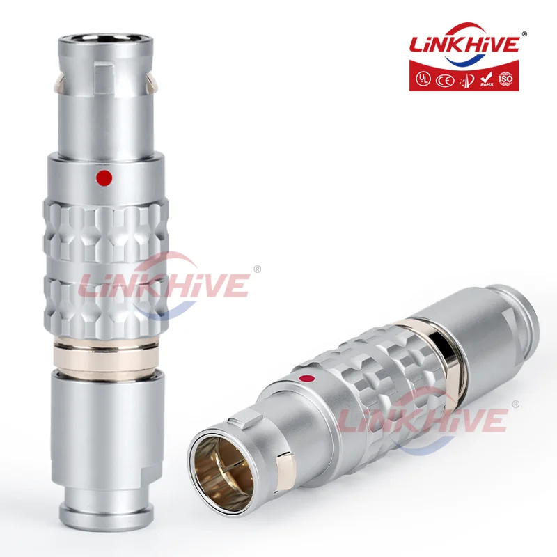 

Compatible with LEMO Straight Plug FGG 00B 0B 1B 2B 3B 2 3 4 5 6 7 9 10 12 14 16 18 24 26 30 Pin Circle Self-Latching Connector