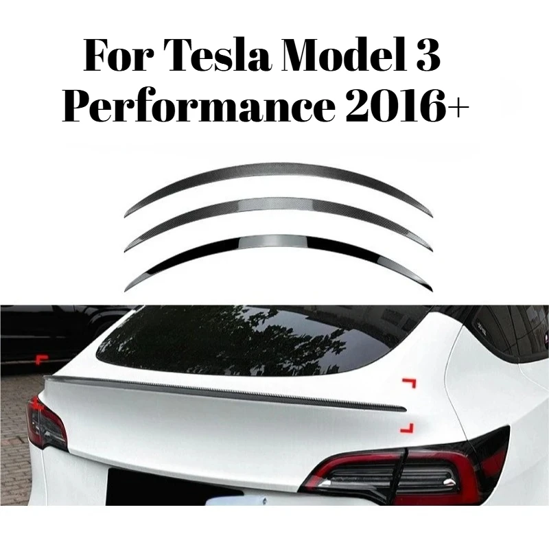 

For Tesla Model 3 Performance 2016+ Rear Spoiler Roof Spoiler Air Deflector optimized for air flow non-destructive installation