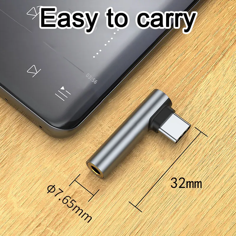 Type C to 3.5mm Jack Audio Adapter Headphone Adapter For Type C Universal to 3.5mm Adapter Interface