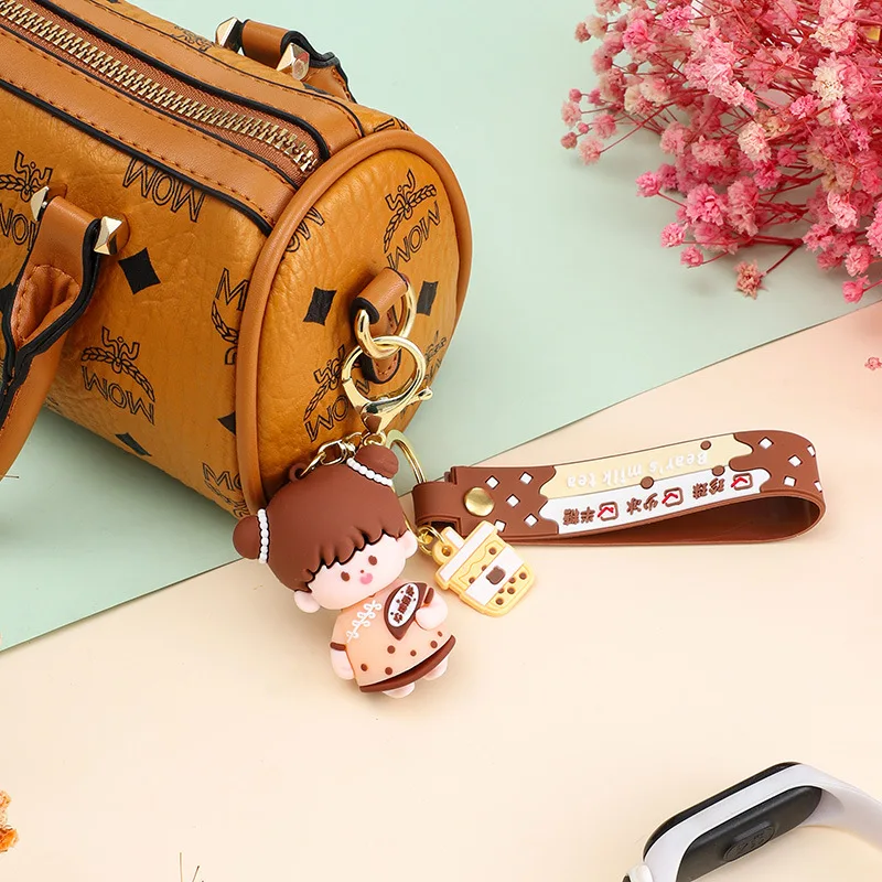 قلادة سلسلة مفاتيح على شكل دب كرتوني للزوجين من Minso Bubble، سلسلة مفاتيح رائعة مخصصة للأطفال