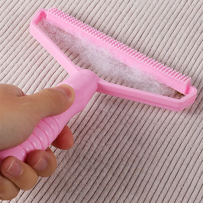 Cat Brush Cat Hair Remover Clothes Wool Scraper Portable Pet Grooming Brush Sofa Fabric Cleaners Pet Hair Removal Cleaning Tools