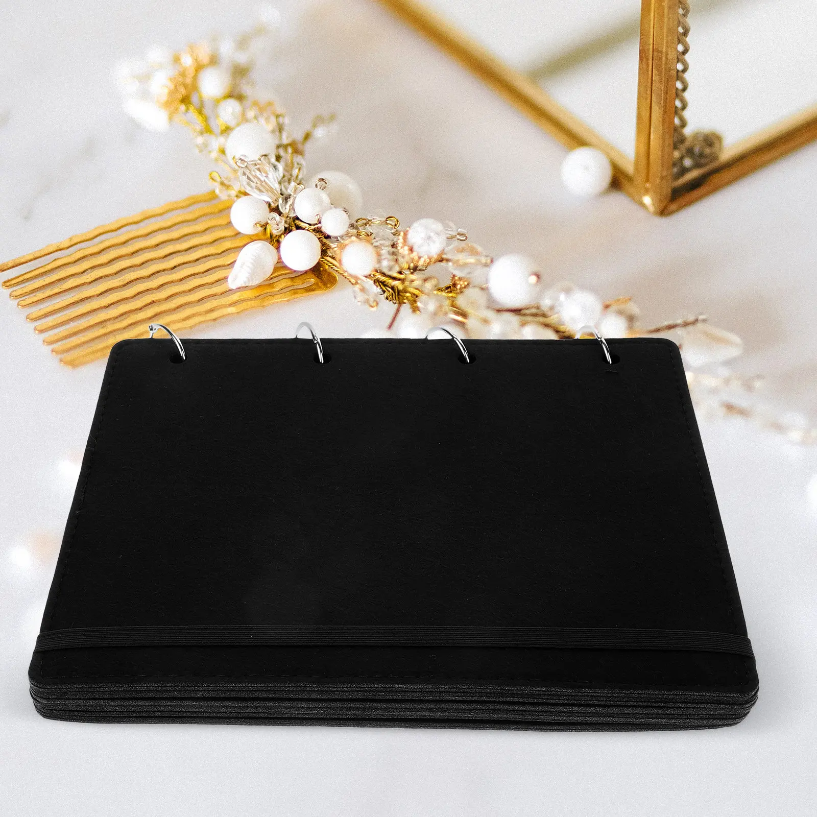 Pin Display Binder with Removable Felt Pages Compact Storage Album for Badges Jewelry Mini Items Collectors Travel Pin Trading