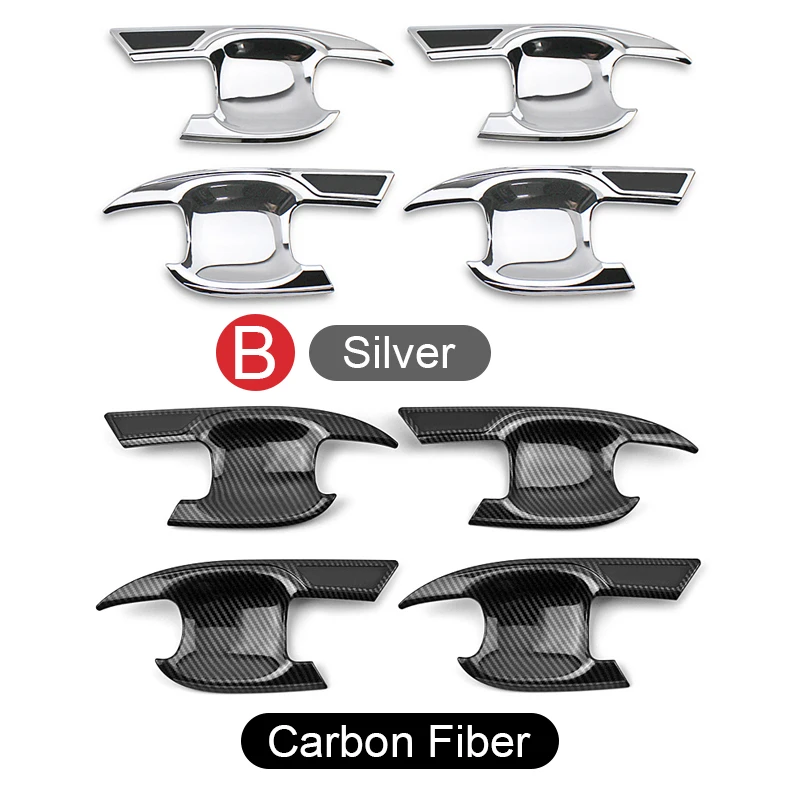 Dla Toyota Highlander XU70 2020 2021 2022 2023 2024 Hybrid ABS Samochodowa Zewnętrzna Osłona Klamki Drzwi Pokrywa Zatrzasku Ochronna Naklejka