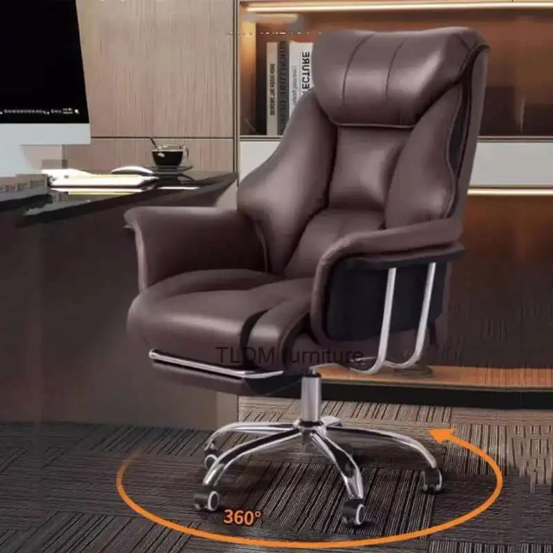 

Офисный стул Luxairy, подставка для ног, подлокотники, удобный офисный стул для салона, Kawaii Executive Cadeiras De Escritorio, мебель