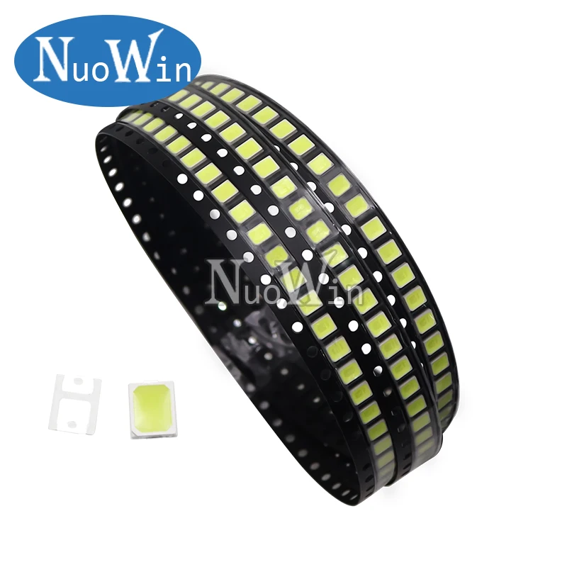 100 pz/lotto 0.2W 2835 SMD LED lampada Bead 20-25lm diodo Chip bianco/bianco caldo per tutti i tipi di luce a LED