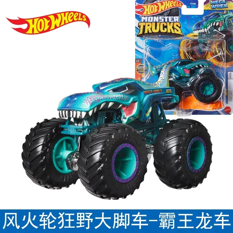 Genuine Hot Wheels Crushed Car Monster Trucks Boys Toys 1:64 Diecast Mega Wrex Barbie Beast Bashers Crash Legends Birthday Gift