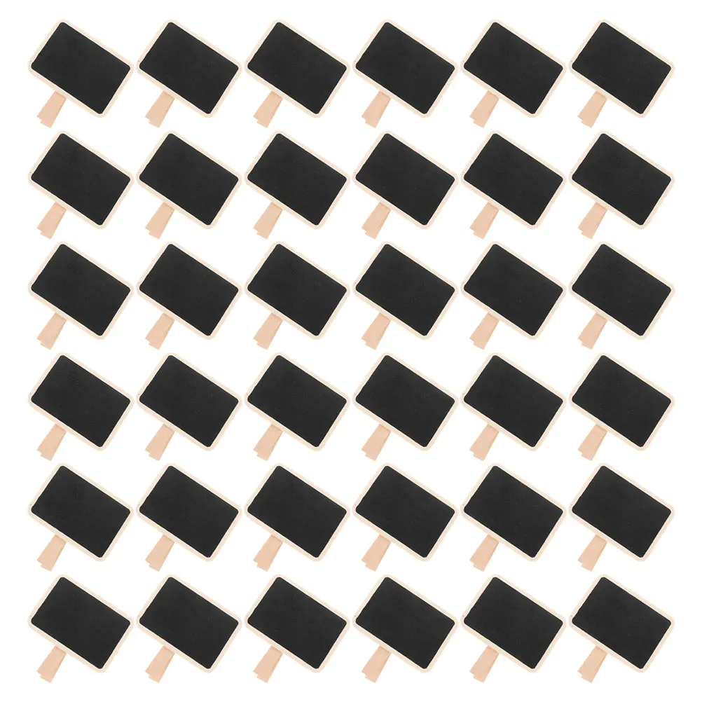

50 Pcs Memo Blackboard Chalk Food Labels for Party Buffet The Sign Wood Chalkboard Signs Table