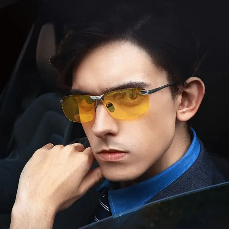 Очки для ночного вождения, антибликовые поляризационные очки ночного видения, унисекс, модные очки для вождения, езды на велосипеде, аксессуары для очков ночного видения