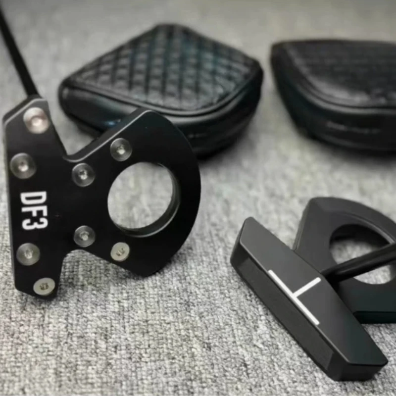 

Left Handed Golf DF3 Putter New 32 33 34 35 Inch Black Steel Shaft Head Cover Included