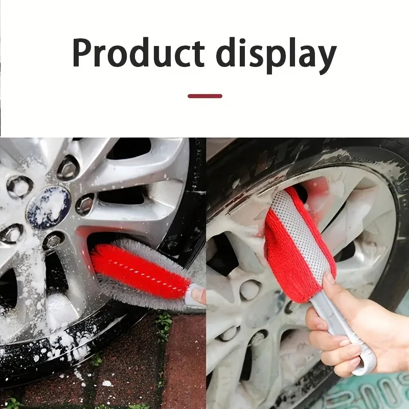 Car Detailing Brush Set Soft Bristle Car Air Vent Cleaning Brush Kits Car Air Outlet Tire Motorcycle Wheel Wash Accessories