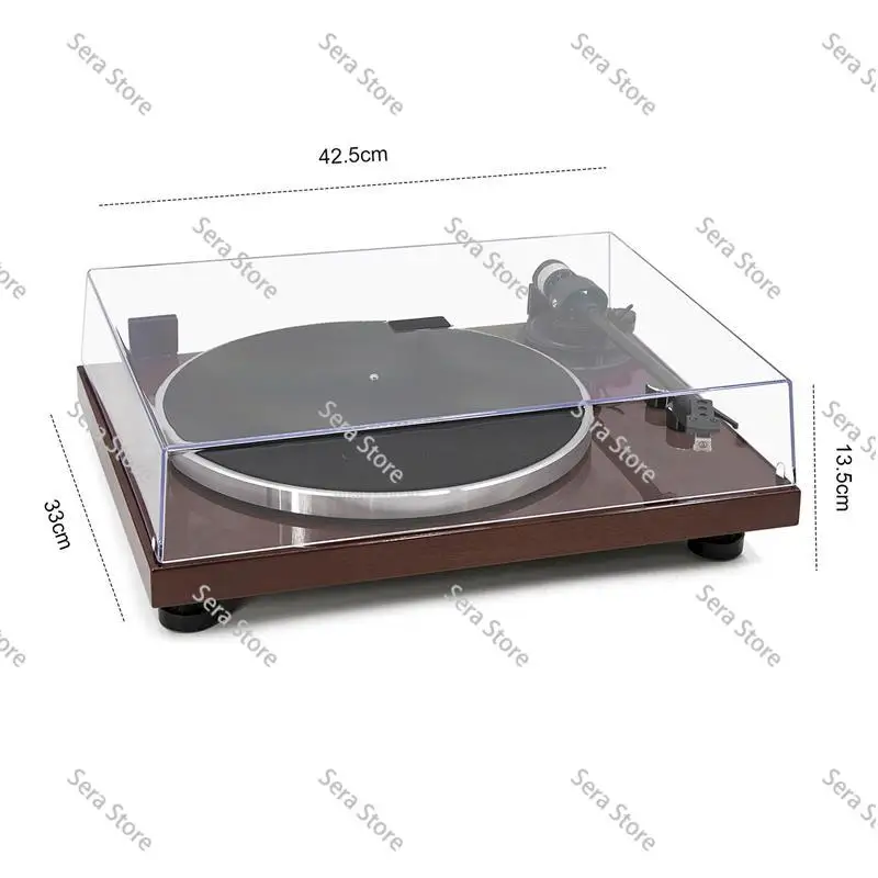 Professional Dynamic Magnetic Vinyl Record Player, HIFI High Fidelity Turntable with Bluetooth & Automatic Stop Function