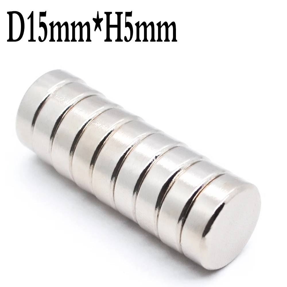 Magnet Strong magnetic patch 15x5 MM round strong small magnet 15 * 5mm high strength neodymium magnetic steel small magnet  NEW