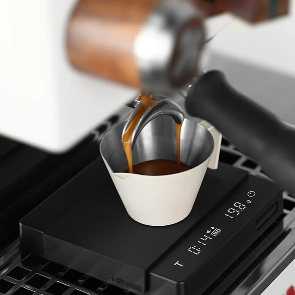 Kitchen Digital Coffee Scale 2kg/0.1g Rechargeable Espresso Scale High Precision Cycle Electronic Scale Home Barista Accessories