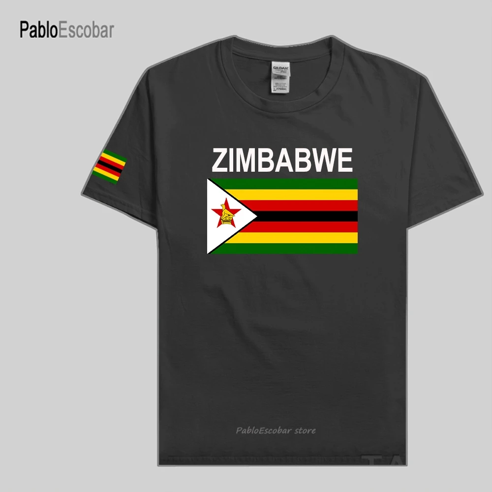 T-shirt en coton du Zimbabwe pour hommes, maillot de l'équipe de la nation, vêtements de sport, pays microscopique, ZWE yeZimbabwe