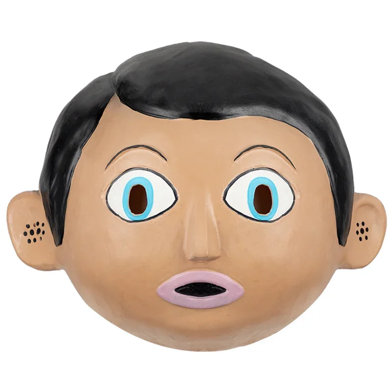 ハロウィンラテックスマスクかわいい赤ちゃん泣き顔人形愚かな子供マスクバーダンスマスク子供のパーティーのパフォーマンス衣装アクセサリー
