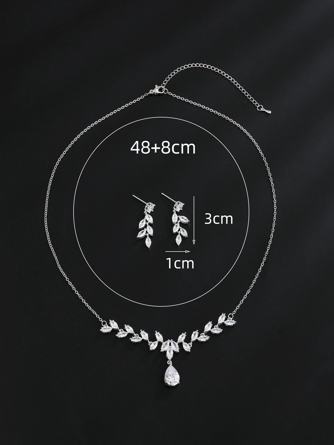 Emmaya New Arrival Leaves Shape Design Noble Jewelry Set For Women&Girls Charming Dress-Up Wedding Party Elegant Gift