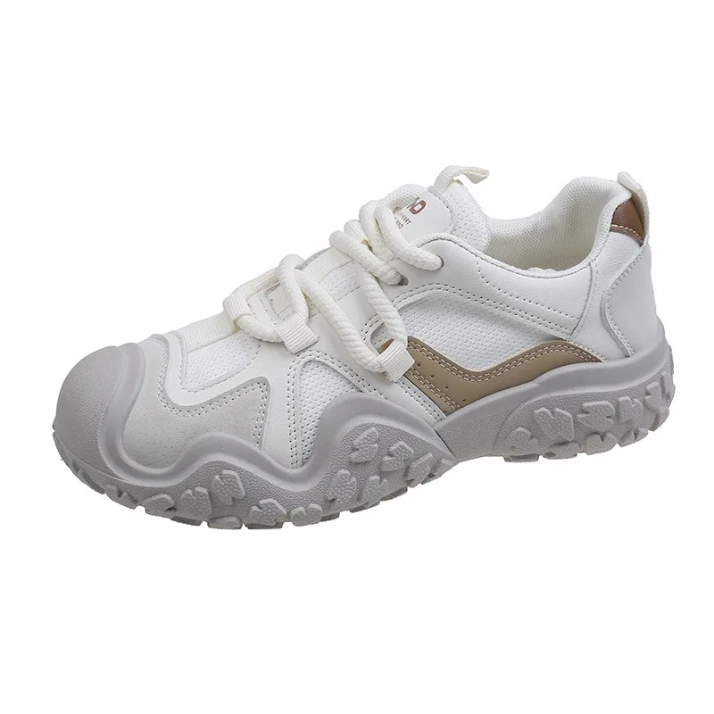 Women's Retro Hiking Dad Sneakers PU & Mesh Upper Chunky Platform Sole Lace Up Korean Style Casual Running Shoes Spring 2026 view 5