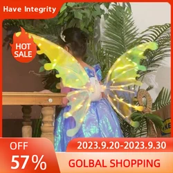 Electric Butterfly Wings With Music Lights Light Up Electric Glowing Fairy Wings Musical Butterfly With Led String Lights