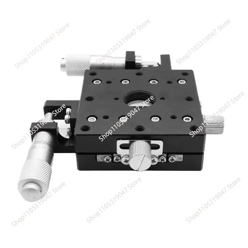 New XY-axis ultra-thin steel hollow optical fine-tuning platform manual displacement model LY100-LBK