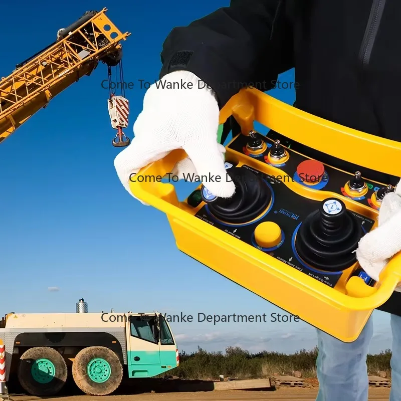 ECD-Q5000A High Quality Joystick Radio Remote Control Crane with IP68 Protection 315/433/868MHz Frequencies 225m Range