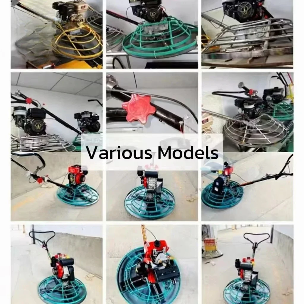 Concrete Double Power Trowel Machine  Engine Portable Handheld Electric Concrete Mortar Plastering Trowel