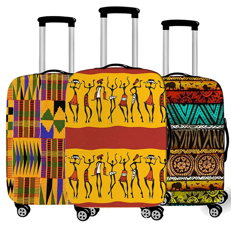 

afro root / girl print luggage cover travel accessories American Africa ladies suitcase protective covers trolley case cover