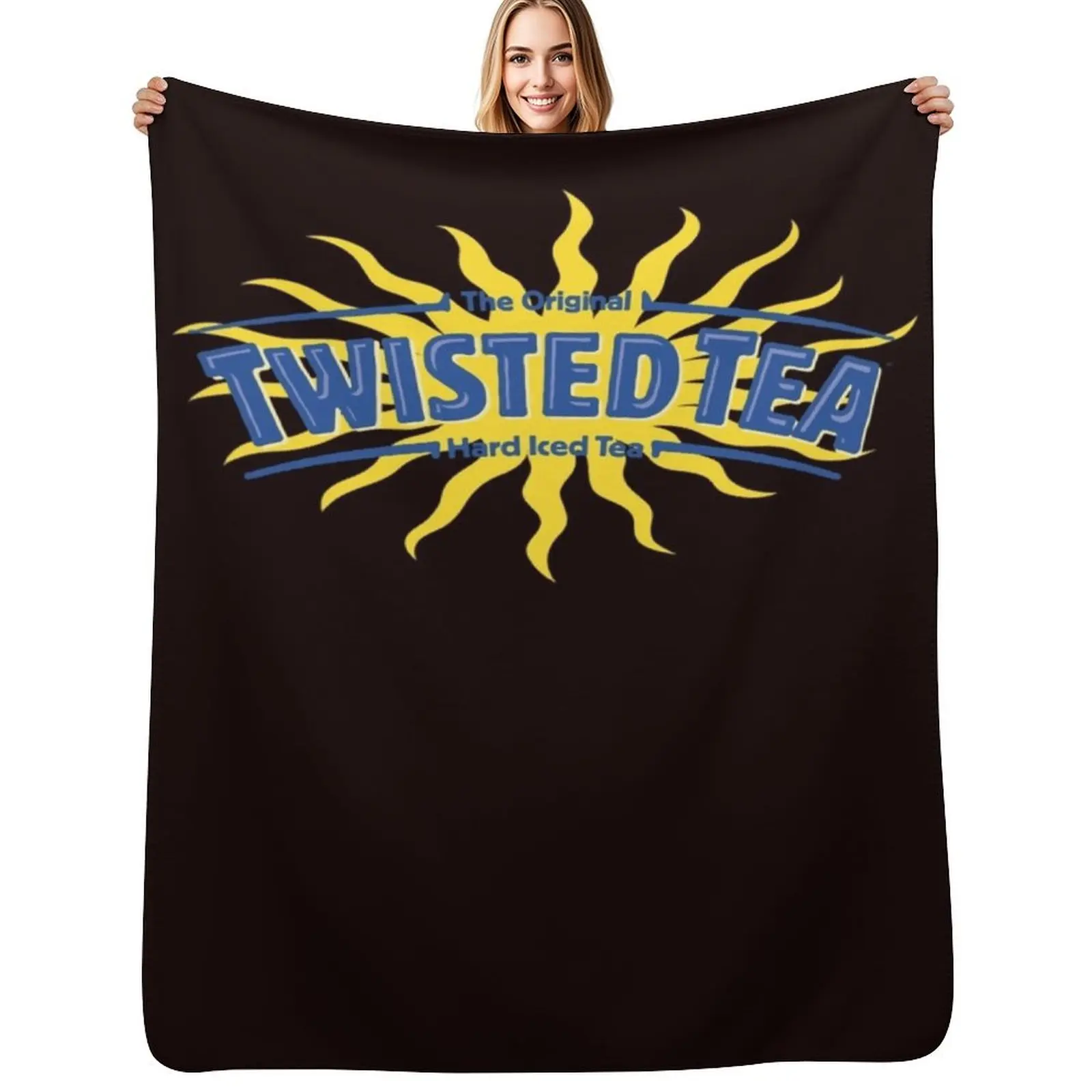 

Twisted Tea Logo Throw Blanket Hair Custom Cute Tourist Blankets