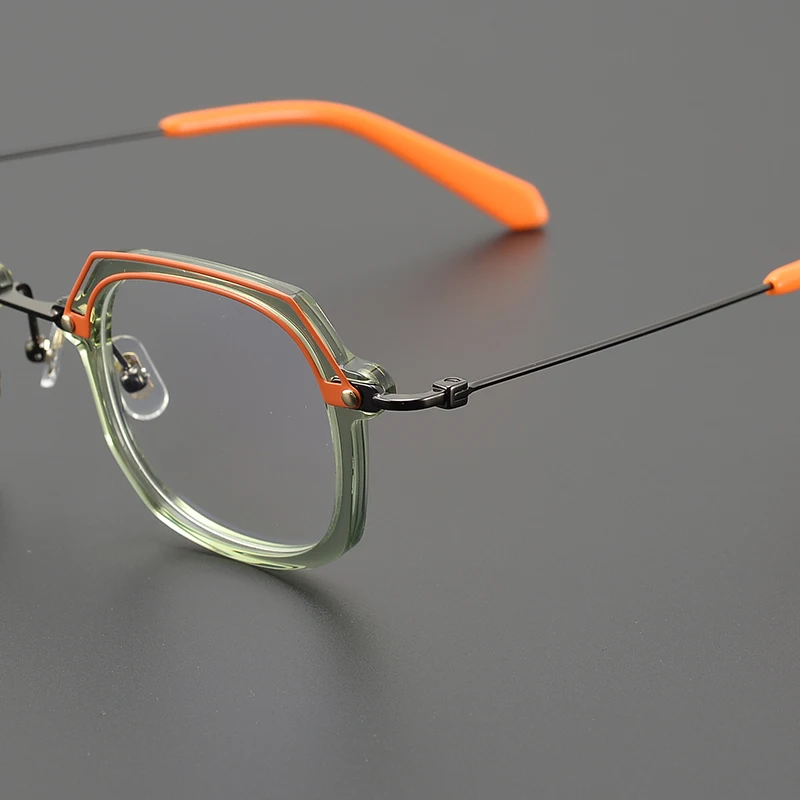 

2025 new New plate glasses frame, ultra-light men's and women's, retro personalized niche models, with myopia flat glasses