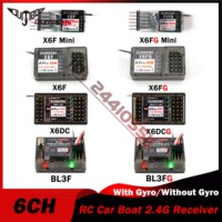 DUMBORC X6FG X6DCG X6F Mini BL3F(G) 2.4G 6CH Receiver with Gyro for X6 X4 Transmitter Remote Controller RC Car Boat LED Light